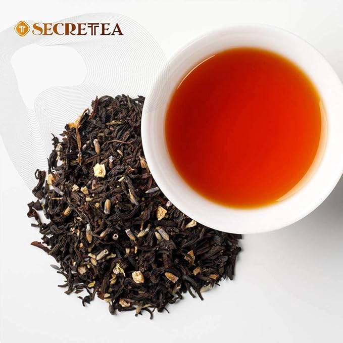 Organic Lavender & Bergamot Earl Grey Black Tea | 100% Real ingredients,40 Count Unwrapped Sachets, Biodegradable Tea Bag |By T SECRETEA, Lullaby