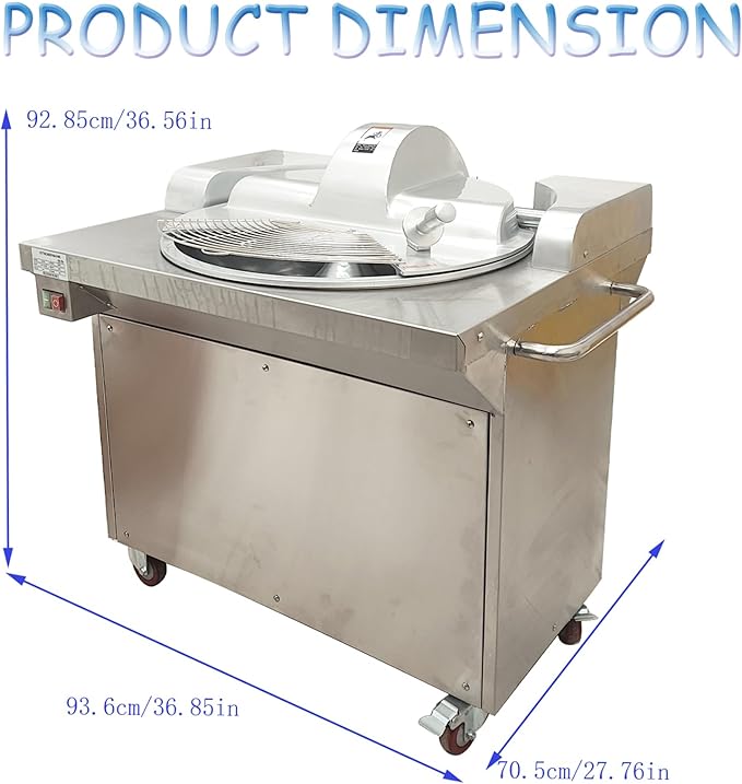 1.5KW 24L Commercial Meat Vegetable Food Processor 110V Vertical Electric Food Cutter Chopper Multifunction Food Blender Cutter for Vegetables Meat Ginger Garlic