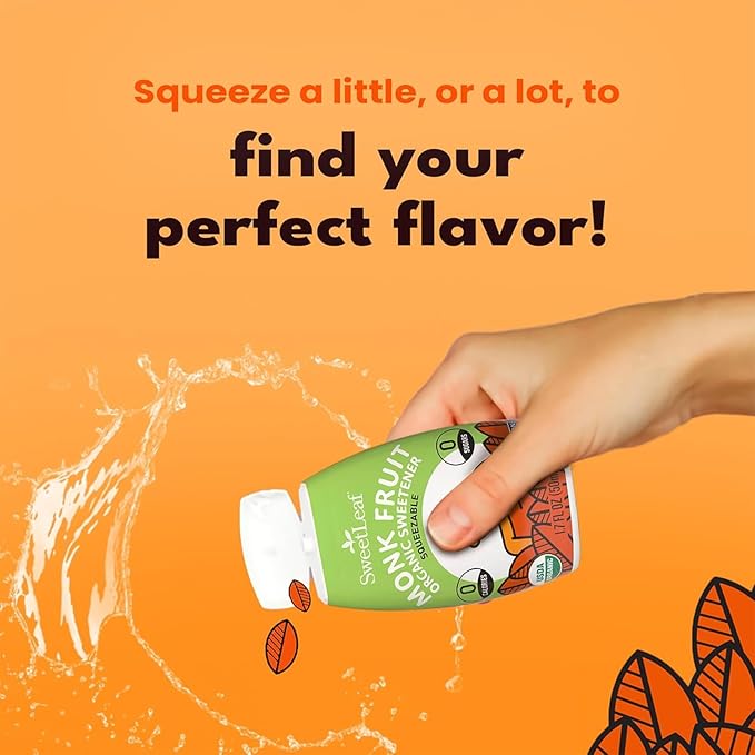 SweetLeaf Unflavored Liquid Monk Fruit - Monk Fruit Liquid Sweetener Drops, Organic Monk Fruit Extract, Zero Calorie Sweetener, Sugar Free, Keto Friendly, Erythritol Free - 1.7 Fl Oz (Pack of 3)