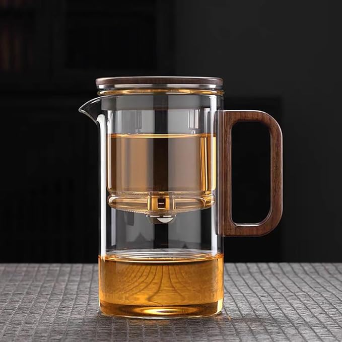 Bonston heat-resistant glass teapot, magnetic switch, gift box, 16.9oz