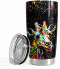SANDJEST Giraffe Tumbler 20oz Giraffe Gifts for Women Girls Teen Stainless Steel Insulated Tumblers Coffee Travel Mug Cup Gift for Birthday Christmas