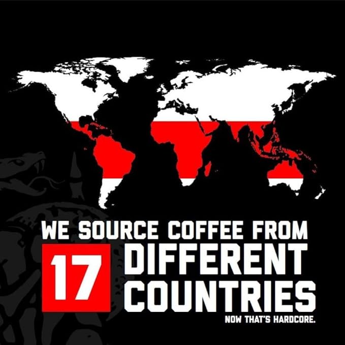 Hardcore Coffee Single Serve Coffee Pods for Keurig K Cup Brewers, High Caffeine, Strong Roast, 30 Count
