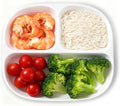 Portion Control Plate - Fine Bone China Porcelain for Adults, Children, Healthy Diet