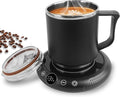 Coffee Mug Warmer, White Elephant Gifts for Adults, Electric Cup Warmer for Desk, Candle Warmer Plate 8-Temp Setting & 1-12H Timer, Stocking Stuffer for Women Men