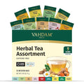 VAHDAM, Assorted Herbal Tea Gift Set (18 Tea Bags, 9 Flavors) Caffeine-Free, Non-GMO | Double Infusion, Individually Enveloped Tea Bags | Herbal Tea variety Pack | Christmas Tea Gifts for Women & Men