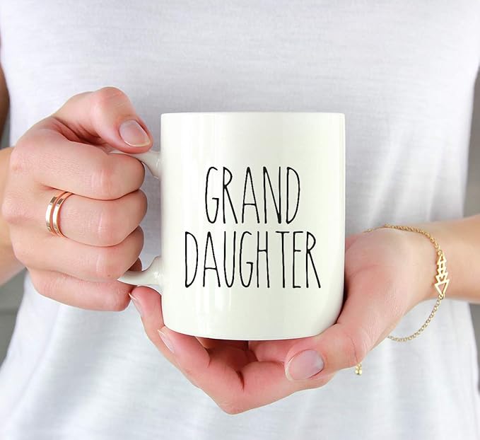 Andaz Press Simple Rustic Farmhouse Kitchen Decor 11oz. Ceramic Coffee Tea Mug Gift, Granddaughter, 1-Pack