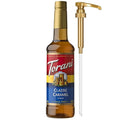 Torani Coffee Syrup, Classic Caramel Flavored Syrup for Drinks, Pump Included, 25.4 Fl Oz