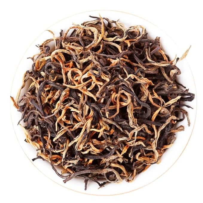 Yunnan Dianhong, Mao Feng毛锋, Black Tea, 280g / 9.88oz – Loose Leaf Chinese Red Tea with Bold Flavor and Full-Bodied Aroma