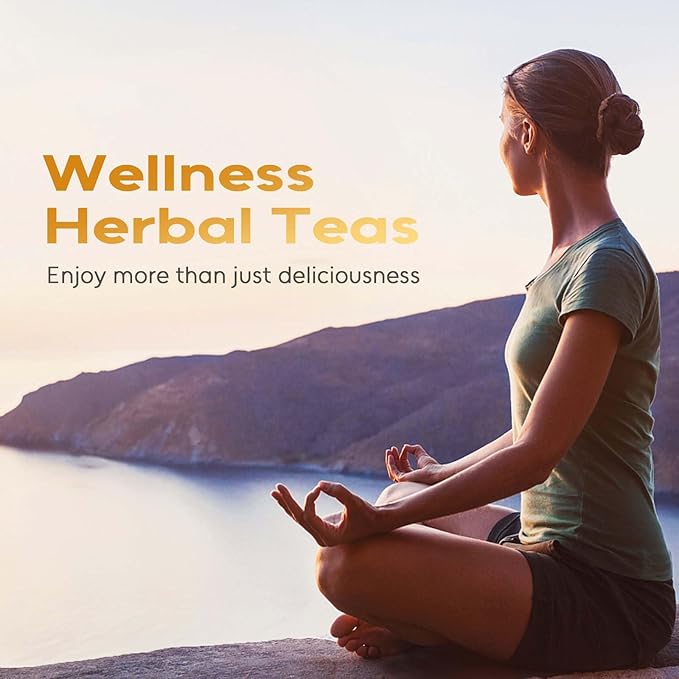 FullChea - Turmeric Ginger Tea Bags, 2g×120 Count - Premium Ginger & Turmeric - Non-GMO - Caffeine-free - Aid Digestion & Provide Antioxidants