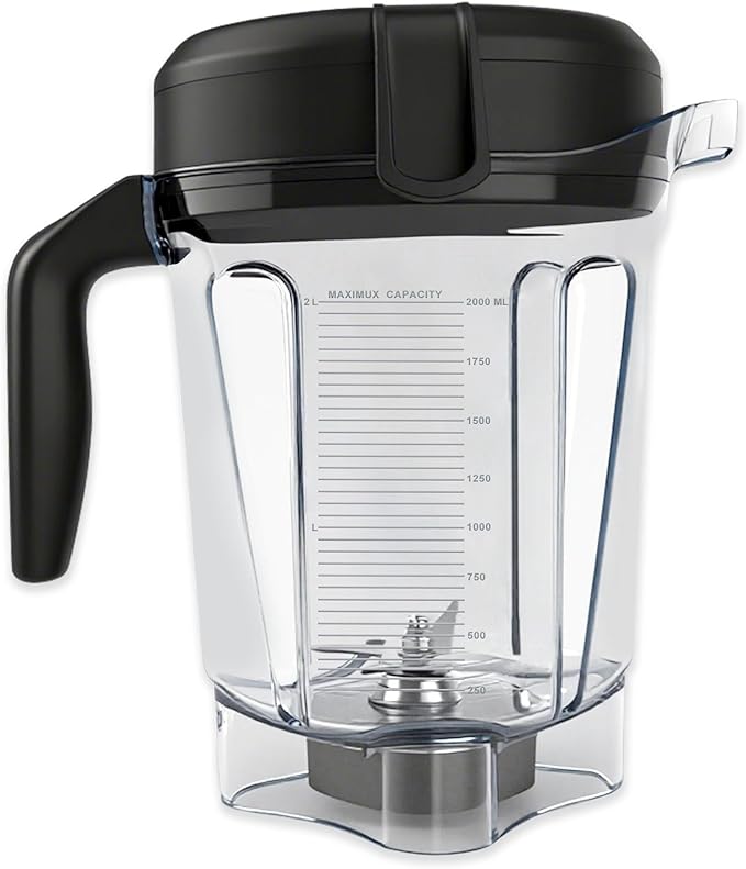Blender Pitcher 64oz Low-Profile, Compatible with vit 780 75-0 75-00 5000 5200 6300 7800 Vm0102 Vm0103 Vm0197 E310 Classic/Commercial/Professional Series etc Blender, Blender jar cup,10 Years Warranty