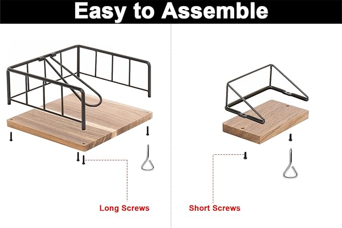 Livabber Flat Napkin Holder, Metal Kitchen Napkin Storage with Weighted Tension Arm Rustic Tissue Paper Dispenser for Countertop, Table Kitchen, Dining Room (with Wooden Base, Black Napkin Holder Set)