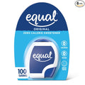 EQUAL 0 Calorie Sweetener Tablets, Aspartame and Acesulfame-K Sweetener, Sugar Substitute, Zero Calorie Sugar Substitute Tablets, Erythritol Free, 100 Ct (Pack of 6)