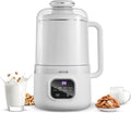 VEVOR 8-in-1 Nut Milk Maker, 34 oz Soy Milk Maker with Soundproof Cover for Homemade Oat, Nut, Soy, Juice, Milkshake, Rice Cereal, Plant-Based Beverages with Self-Cleaning, Boil Water, 12-Hour Delay