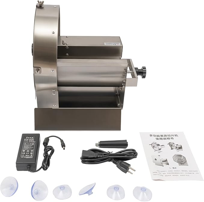 Electric Vegetable Slicer 2 IN 1 Manual Electric Slicer Machine 0-12mm Thickness Adjustable Commercial Cabbage Shredder Machine Cucumber Slicer Electric 0nion Slicer Apple Cutter Slicer