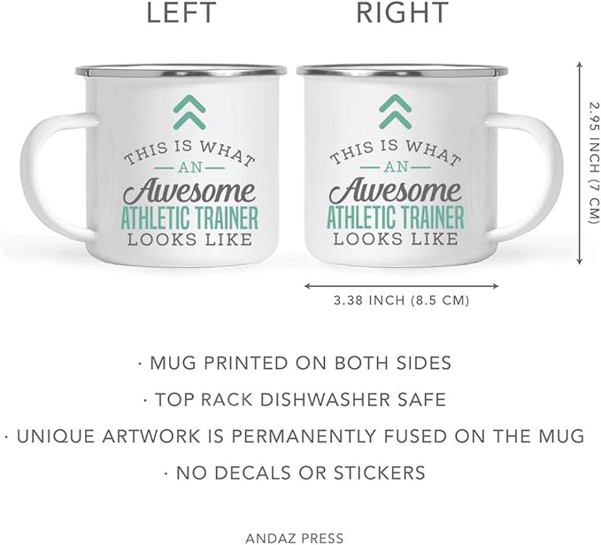 Andaz Press 11oz. Stainless Steel Campfire Coffee Mug Gift, This is What an Awesome Athletic Trainer Looks Like, 1-Pack, Includes Gift Box Athletic Trainer Gifts For Women Gifts For Athletic Trainers
