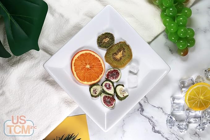 USTCM JoyFull Mixed Fruit Infusions Fruit Tea Single Pack All Natural Dried Fruits Mixed Flavors Make Perfect Tea! 15g (Fig, Kiwi, Tangerine, Pack of 3)