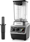 CRANDDI Professional Smoothie Blender, 80oz Countertop Blenders for Smoothies, Shakes & Ice Crushing, 1500W Compact Commercial Kitchen Blender with Stainless Steel Blade, 120V, K96