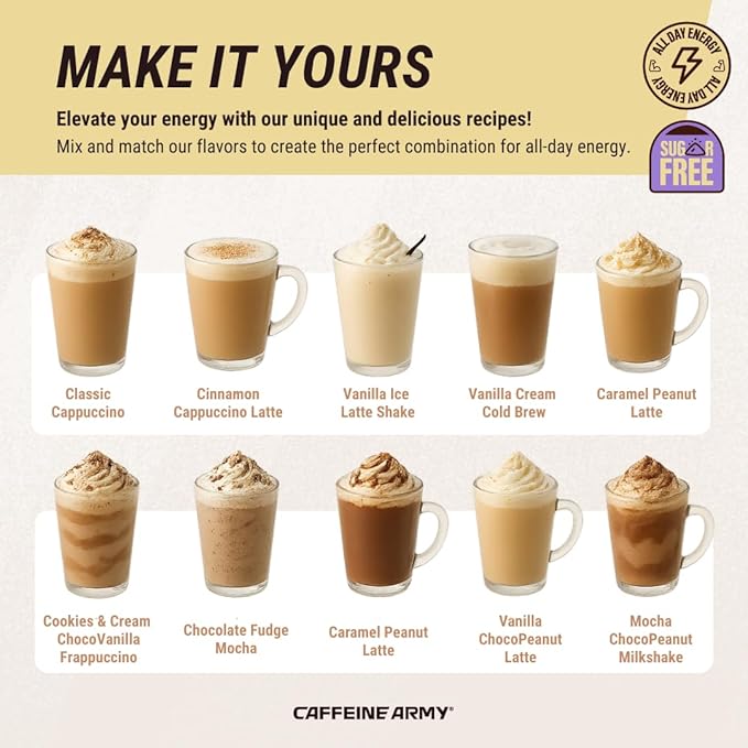 CAFFEINE ARMY Coconut Cake | Comprehensive Functional Coffee with MCTs, CoQ10, Collagen and Adaptogens: Clean Energy + Supports Daily Attention, No Jitters or Crash (7.8 oz 22 Servings)