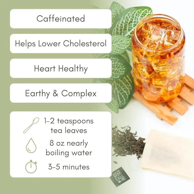Organic Pu-erh Loose Leaf Tea - 2 oz Bag (approx. 30 servings) | Full Leaf Tea Co.