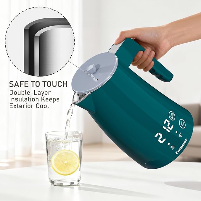 electric kettle with 5 presets temperature control (Green)
