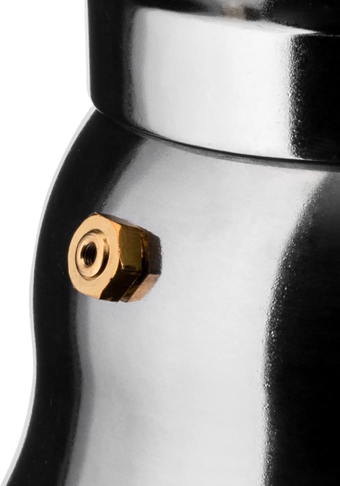 Alessi AAM33/6 - Design Espresso Coffee Maker, Aluminum and Thermoplastic Resin, 6 Cups, Black Handle