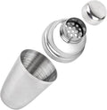 AUEAR, Small Stainless Steel Cocktail Shaker 8.4 Oz/250ml Martini Shakers Bar Tools Silver
