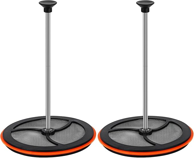 2-Pack Silicone French Press Coffee Maker – Compact & Durable for Camping and Outdoor Use – Regular Size