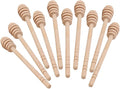 20pcs 6 inch Wooden Honey Mixing Stirrer Dipper Stick Collecting Dispensing Drizzling Honey Spoon Dipper Jam Portable Wedding Party Gift (20, 6Inch)