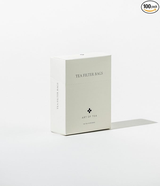 Art of Tea | Filter Bags 4" by 3.5"| Single Use | 100 Count | Works With Coffee or Tea