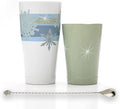 Barfly Holiday Snowflakes Cocktail Shaker Set with Santa Spoon