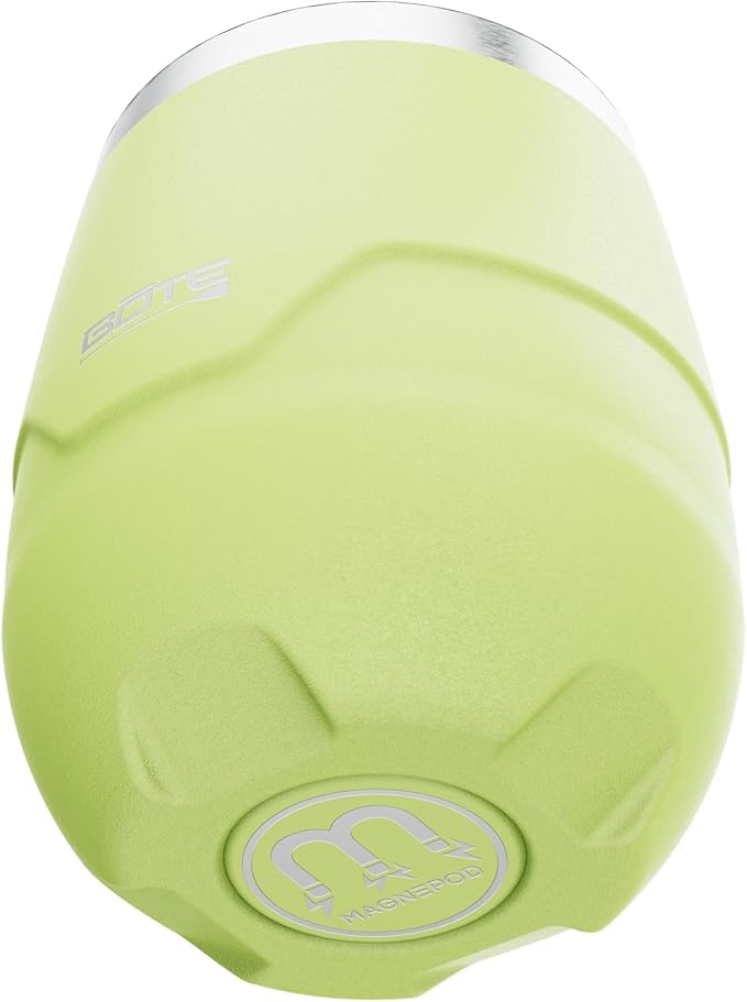 BOTE MagnePod Drinkware MAGNETumbler Stemless Wine Tumbler with Lid Drink Cooler 12 oz Size Keeps Wine Beer Soda Water Cold Insulated attach to Compatible SUPs Kayaks Floats Multiple Colors