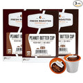 Fresh Roasted Coffee, Peanut Butter Cup, Flavored Coffee Pods, 72 Count