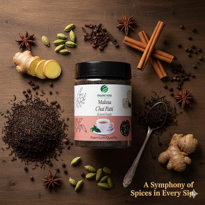 Masala Chai Tea – Authentic Indian Spiced Chai Blend with Black Tea, Cardamom, Cinnamon, Ginger & Clove – Loose Leaf, Natural, Non-GMO – Perfect for Chai Latte – 227grams
