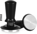 58MM Espresso Tamper - Professional Coffee Press with Non-Slip Base, Calibrated Pressure, Ergonomic Handle for Barista & Home Brewing (Black)