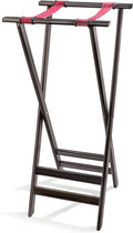 New Star 20038 Mahogany Finish Solid Birchwood Tray Stand, 38-Inch, Brown