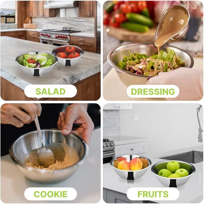 – 1 Heavy Duty Stainless Steel Mixing Bowl - 3 Quarts