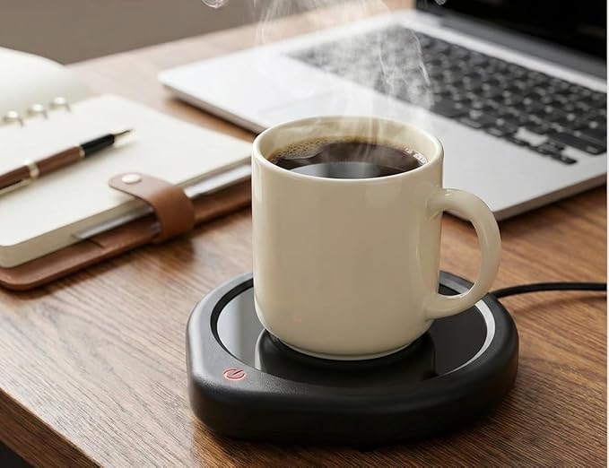 Coffee Mug Warmer, Cup Warmer for Desk with Auto Shut Off Smart Temperature Settings, Electric Beverage Tea Water Milk Heater for All Cups and Mugs, Heating Plate Candle Wax Warmer