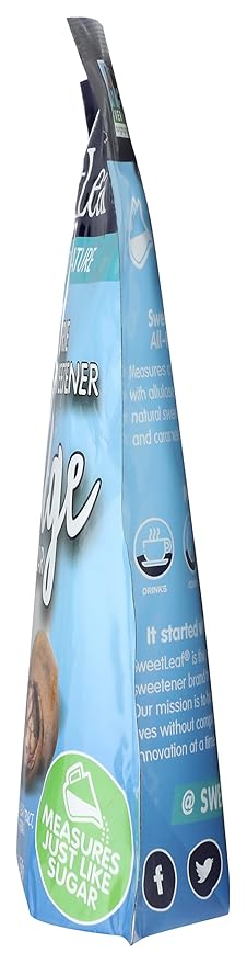 SweetLeaf Indulge Sweetener - Sugar Substitute with Stevia, Monk Fruit, Allulose, & Inulin, Use for Baking, Cooking, or Coffee, Granulated Sugar Alternative, Keto Friendly, Zero Calorie - 16 Oz