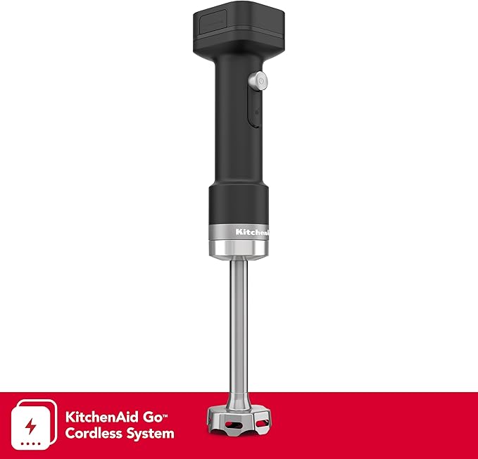 KitchenAid Go Cordless Hand Blender - battery included, KHBRV71, Black Matte