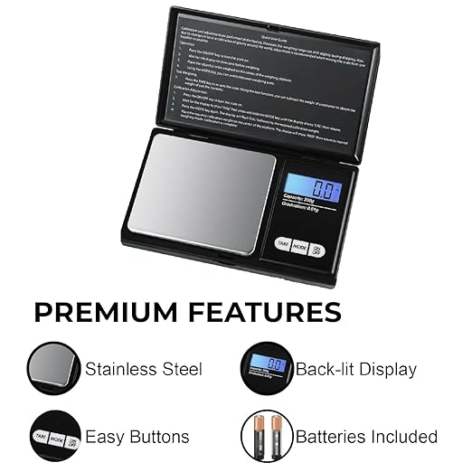 200g X 0.01g Digital Mini Pocket Scale, Weight Scale for Kitchen with Backlit LCD Display, Portable Travel Jewelry Herb Scale for Small Food