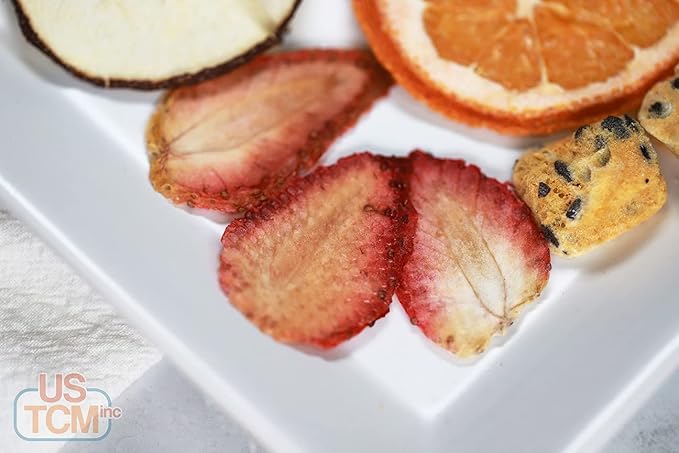 USTCM JoyFull Mixed Fruit Infusions Fruit Tea Single Pack All Natural Dried Fruits Mixed Flavors Make Perfect Tea! 15g (Passion Fruit, Tangerine, Snow Pear, Strawberry, Pack of 3)