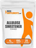 BulkSupplements.com Allulose Powder - Allulose Sweetener, Sugar Substitutes for Baking, Sugar Alternative - Pure & Gluten Free, 4g per Servings, 100g (3.5 oz) (Pack of 1)