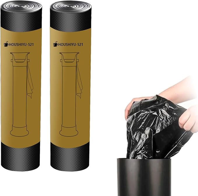 Trash Bags Large for Espresso Coffee Grounds Standing Knock Box 17L Commercial Garbage Bags for Floor Knock Box Coffee Shop Essentials 13.7''X35.8'',2 Roll/50 pcs
