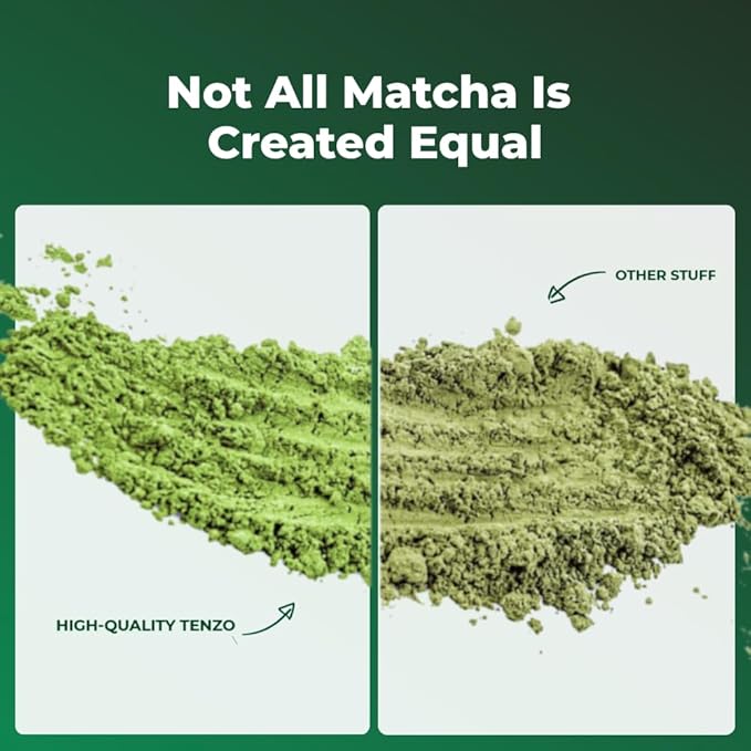 Tenzo Single Serve Matcha Green Tea Powder - Matcha Powder Single Serve Sticks - Organic Matcha Green - Ceremonial Grade Sweet Blend Matcha (10 Count)