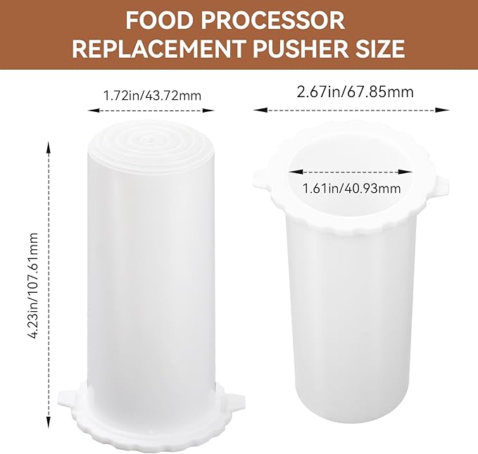 DLC-020BGTX-1 Replacement Small Pusher Fits for Cusinart DFP-11 DFP-14 DLC-8S DLC-8SY, Food Processor Parts & Accessories, 1 Pack