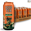 Green Tea with Peach Iced Tea – Sugar Free, Low Calorie Antioxidant Drink, Fruity Flavor, 16oz Cans (12-Pack)