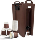 YUANHAO 5 GAL Brown Insulated Beverage Dispenser