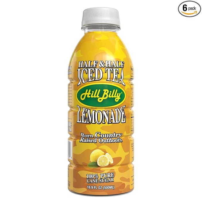 HillBilly Iced Teas and Lemonades, Half & Half Lemonade, 6 Count