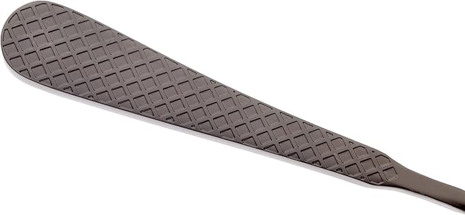 Barfly 13.2-inch Diamond Lattice Etch Bar Spoon, Gun Metal Black