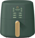Beautiful 6 Qt Air Fryer with TurboCrisp Technology, EverGood Ceramic Nonstick Coating - Roast, Reheat and dehydrator, kitchen appliances by Drew Barrymore (Thyme Green)